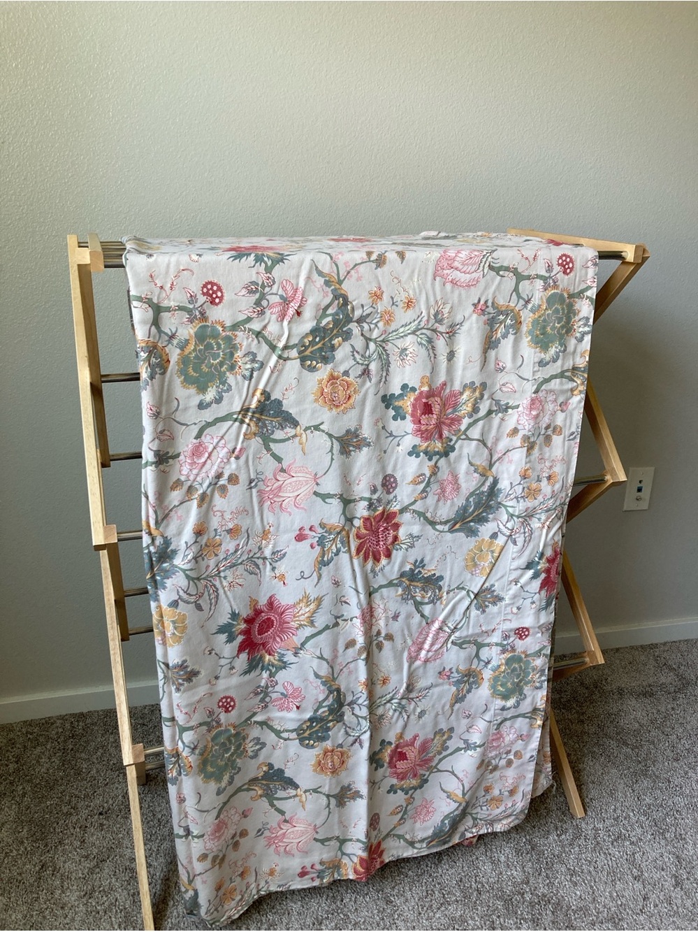 IKEA NÄSSELKLOCKA Jacobean floral pattern Sheet Set King Botanical - Picture 3 of 6